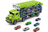 Carrier Truck Transport Car Toys Foldable 3 Layer Car Race Track Toys With 6 Toy Cars