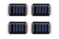 4Pcs Solar Powered Door Fence Wall Lights Water-Resistant Garden Lamp