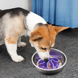 Slow Feeder Dog Bowls Insert Soft Silicone Slow Eating Puppy Food Bowl for Dogs