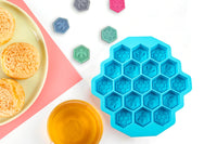 3-Piece 19 Cell Silicone Bee Honeycomb Cake Chocolate Ice Mould