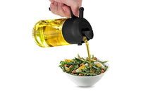 2 in 1 Olive Oil Dispenser and Oil Sprayer 470ML Oil Dispenser Bottle for Kitchen