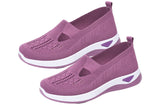 Women's Cut-out Sneakers Casual Breathable Slip On Walking Shoes