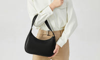 Leather Shoulder Bag Women's  Tote Handbag Clutch Purse with Zipper