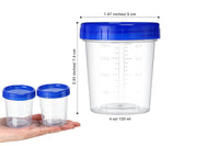 Transparent Measuring Cup 120ml Small Containers with Lids Packaging Cup