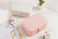 Portable Jewelry Case Travel Jewelry Box for Earrings Rings Necklaces