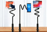 2Pcs 100cm Gooseneck Tablet Phone Stand Adjustable Screw Clamp Smartphones Hands-Free Holder