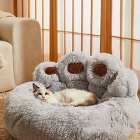 Cute Paw Shape Pet Soft Bed