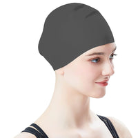 Elastic Silicone Swimming Cap Water-resistant Ear Protection