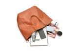 PU Leather Oversized Tote Bag Large Handbag with Internal Cosmetic Bag