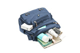 Retro Multi Pockets Crossbody Bag PU Leather Crossbody Shoulder Bag