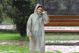 EVA Reusable Raincoat Unisex Non-Disposable Raincoat Waterproof Hooded Poncho