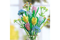 Artificial Flower Blocks Building Toys DIY Bouquet Block