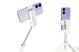 Compact Retractable Rotation Phone Selfie Stick Tripod with Bluetooth Remote and 2 Fill Lights