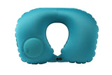 Press Type Inflatable U Shaped Travel Neck Pillow Car Flight Head Rest Cushion