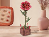 DIY Wooden Flower Bouquet 3D Puzzle Craft Kit for Handmade Decoration