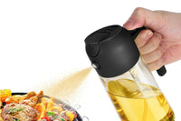 2 in 1 Olive Oil Dispenser and Oil Sprayer 470ML Oil Dispenser Bottle for Kitchen