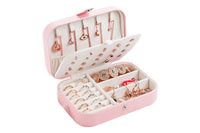 Portable Jewelry Case Travel Jewelry Box for Earrings Rings Necklaces