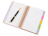A5 Notebook 300 Pages PU Leather Cover Journal with Ruler Bookmark