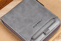 Men RFID Blocking PU Bifold Wallet Credit Card ID Holder Zip Around Purse