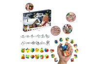 Brain Teaser Puzzles Toys Christmas Countdown Calendar Gift Box for Kids