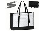 15.6-inch Laptop Tote Bag with Matching Wristlet Clutch Pouch Wallet Handbag Crossbody