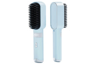 Cordless Hair Straightener Brush USB Rechargeable Negative Ion Hot Comb