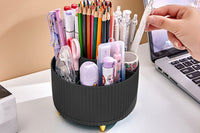 360 Degree Rotating Desk Pen Organizer with 5 Compartments