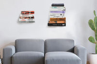 Invisible Floating Bookshelf Wall Mounted Shelving Book Display