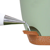 Set of 3Pcs Self Watering Planters Flower Pot with Drainage Hole