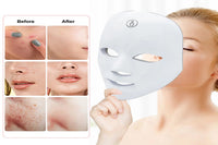 7 Colors Led Facial Mask Neck therapy Mask for Skin Rejuvenation