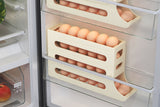 4-Tier Egg Holder Auto Rolling Egg Dispenser Rack Kitchen Egg Storage Box