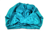 2-in-1 Double Layer Satin Bonnet with Eye Mask Sleep Cap Hair Wrap