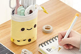 Standing Pencil Case Cute Telescopic Pen Bag