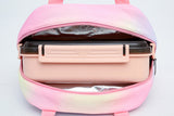 3Pcs Boys Girls Gradient Color Backpack Set