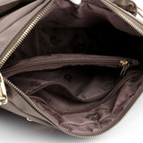 Multi-Pocket Splash-Proof Nylon Crossbody Shoulder Bag