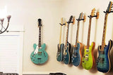 Guitar Wall Mount Walnut Wood Hanger Stand for Acoustic Electric Guitar Banjo Bass