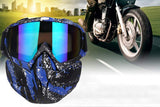 Outdoor Sport Goggles Ski Snowmobile Face Mask with Sun Glasses