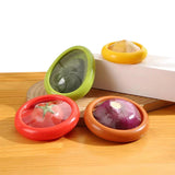 4Pcs Reusable Vegetable Fruit Storage Containers for Lemon, Onion, Avocado, Tomato