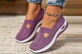 Women's Cut-out Sneakers Casual Breathable Slip On Walking Shoes