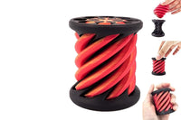 Impossible Spiral Cylindrical and Cone Passthrough Sculpture Fidget Toy Set