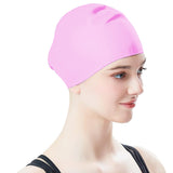 Elastic Silicone Swimming Cap Water-resistant Ear Protection