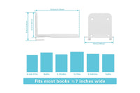 Invisible Floating Bookshelf Wall Mounted Shelving Book Display