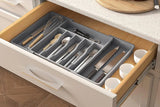 Expandable Utensil Tray Kitchen Drawer Organizer for Forks Knives