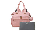 Diaper Bag Backpack with Separate Shoe Compartment and Changing Mat