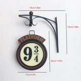 Harry Potter Inspired 9 3/4 Wall Night Light with Remote Control