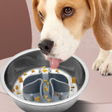 Slow Feeder Dog Bowls Insert Soft Silicone Slow Eating Puppy Food Bowl for Dogs