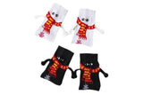 2 Pairs of Christmas Magnetic Holding Hands Socks