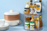 Lazy Susan Turntable Spice Rack Organizer for Kitchen Cabinet Storage Tray