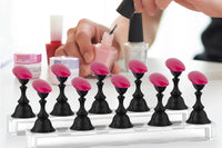 Acrylic Nail Art Practice Display Stand Magnetic Fake Nails Holder for Painting Nails Practices