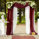 Chiffon Wedding Arch Draping Fabric Backdrop Curtain Drape Tulle